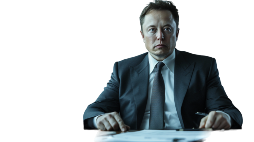 Elon musk, Elon Musk Sittting In Table, Elon Musk png,