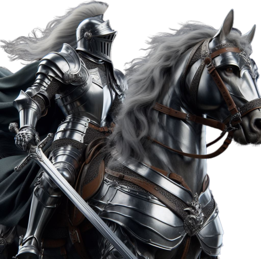 Silver Cavalier, Silver Cavalier horse riding, Silver Cavalier in battle ground,